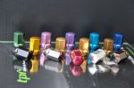 Кованые алюминbевые гайки - XR-nuts (с секреткой) TPI-XR02 -цвет Серебристый, резьба: 12x1,5
