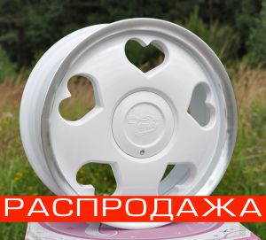Диск Tansy wheels артикул TW-L05 модель Love R16х7.0 ЕТ40 PCD 4-100/108 HUB 73,1 цвет диска W/P цвет крышки W ― Интернет магазин shop.larex.ru